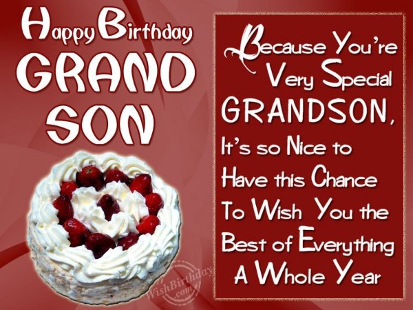 Birthday Wishes For Grandson - Birthday Cards, Greetings
