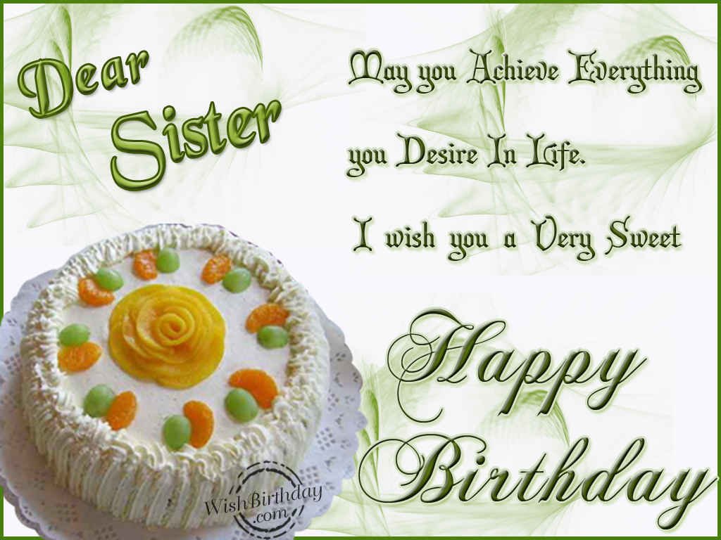 Sweet And Pleasant Birthday Wishes For Sister