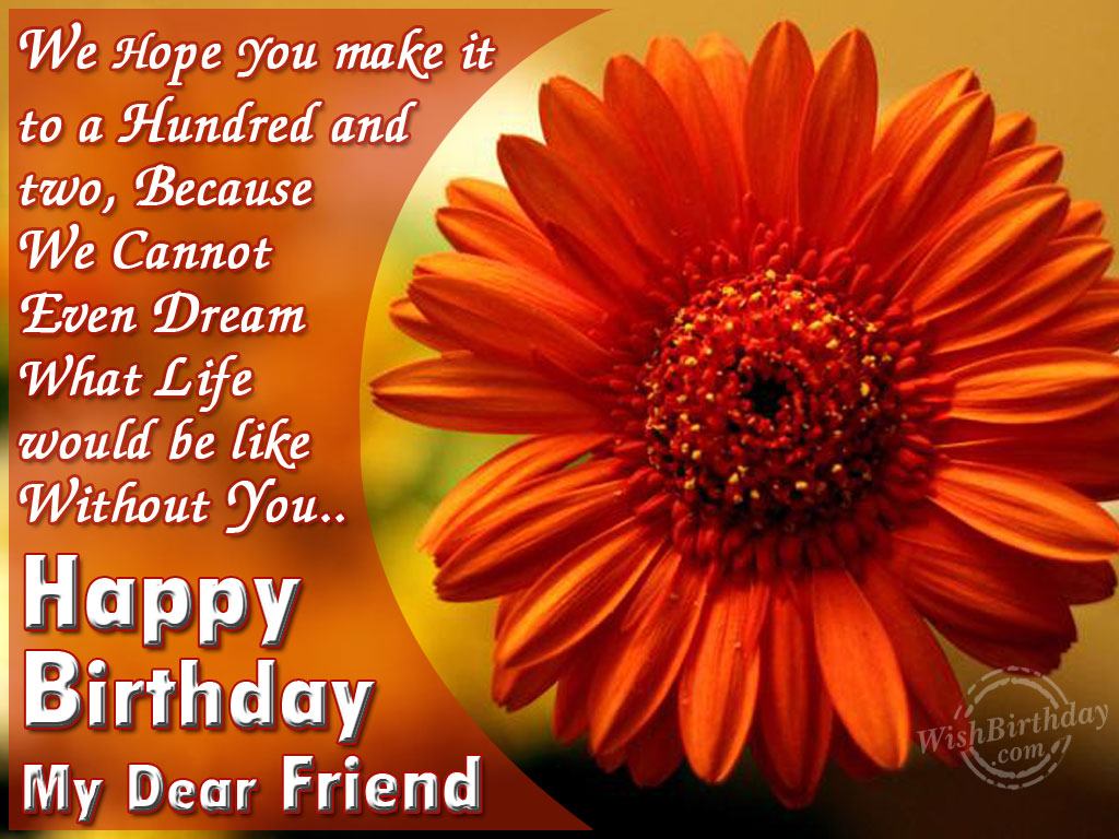 Happy Birthday My Dear Friend - WishBirthday.com