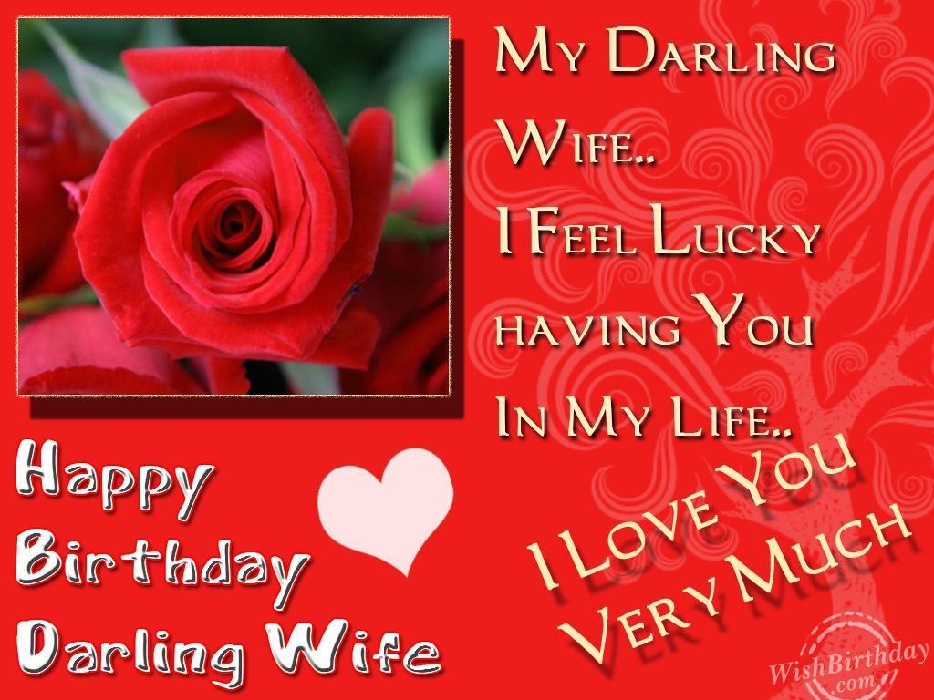 Happy Birthday My Darling Wife - WishBirthday.com