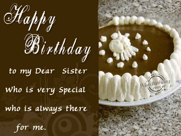 Happy Birthday Dear Sister