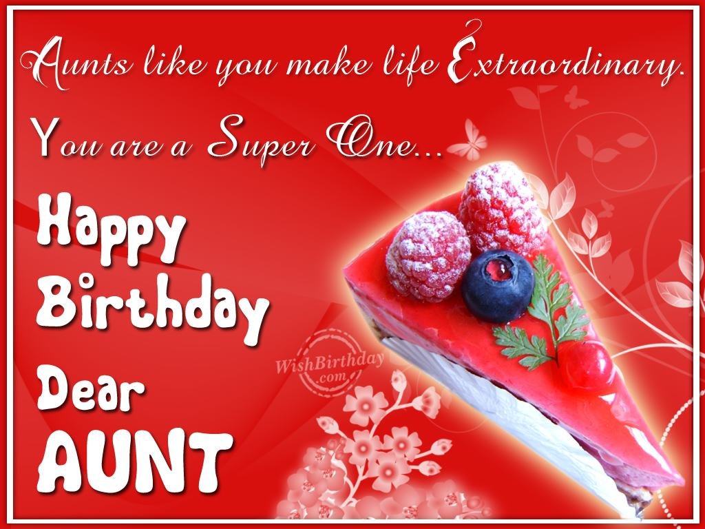 Very Happy Birthday Dear Aunt.