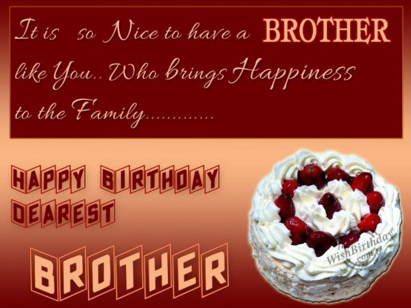  Wishing Special Birthday To My Dearest Brother