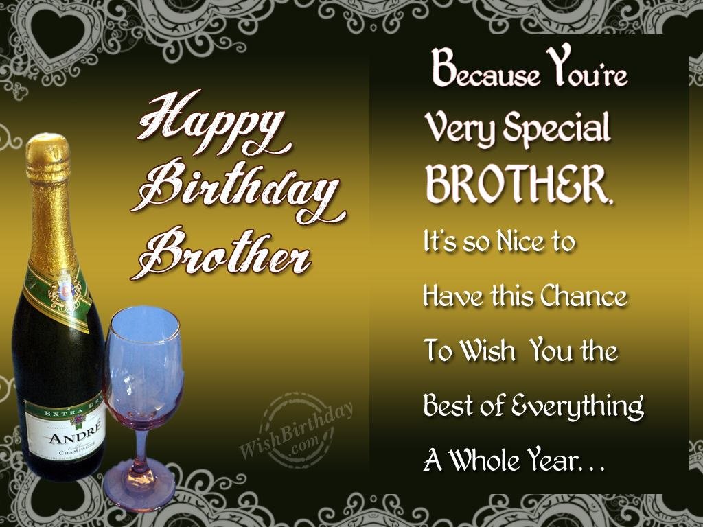 Special Birthday Wishes To Special Brother - Birthday Wishes ...