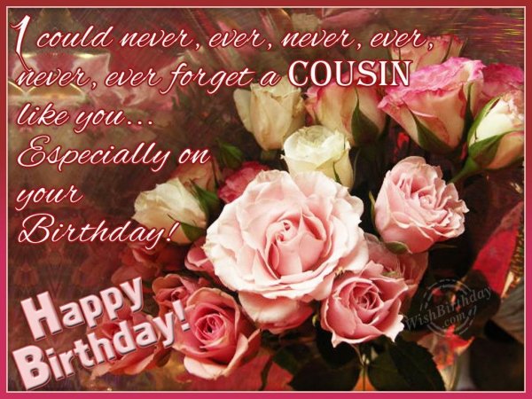 Wishing You Happy Birthday My Dear Cousin
