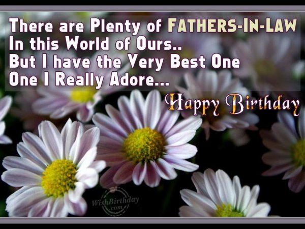 Wishing Happy Birthday My Best Father-In-Law