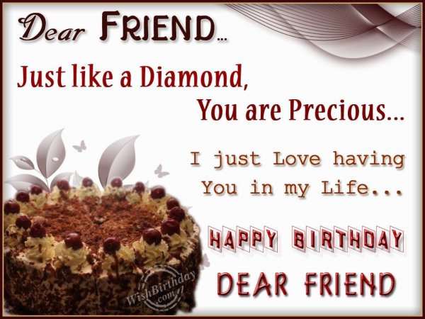 Wishing Special Birthday To My Dear Friend