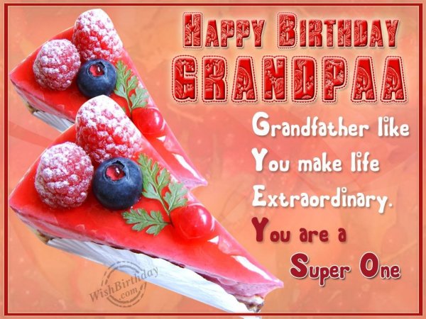Happy Returns of The Day Dear Grandfather