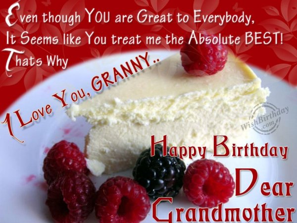 Wishing A Great Birthday To My Great Grandmother