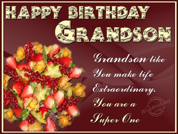 Happy Birthday Dear Grandson