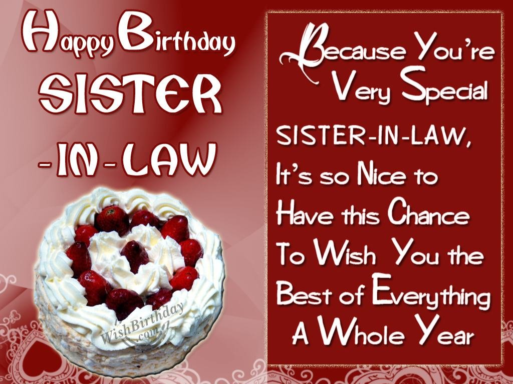 Special Birthday Wishes For Special Sis-In-Law - Birthday Wishes ...