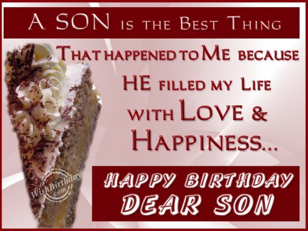 Wishing You Happy Returns Of The Day Son