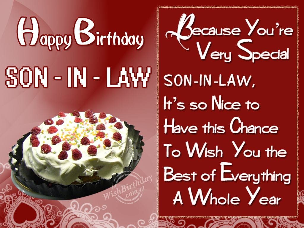 Free Birthday Greetings For Son In Law