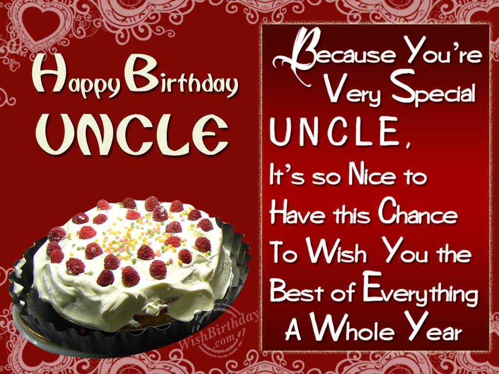 Wishing Special Birthday To A Special Uncle - WishBirthday.com