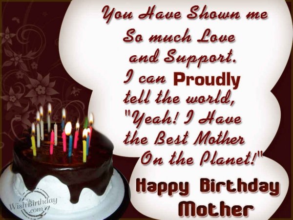 Wishing You A Very Happy Birthday Mother
