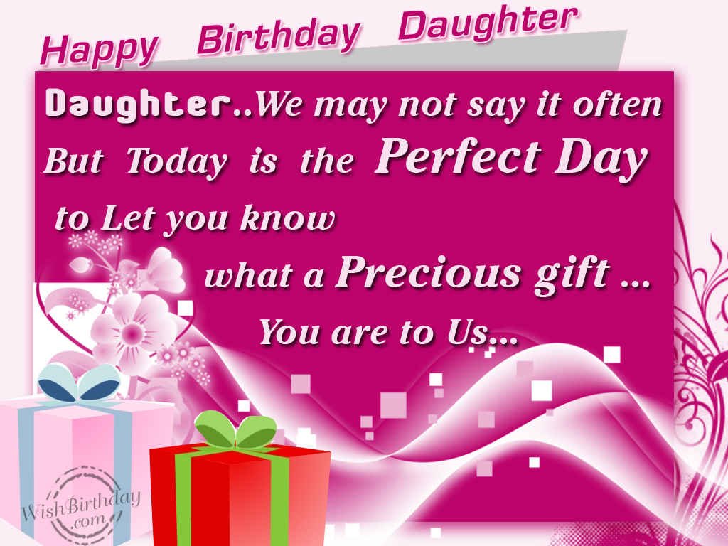 Happy Birthday Daughter - Birthday Wishes, Happy Birthday Pictures