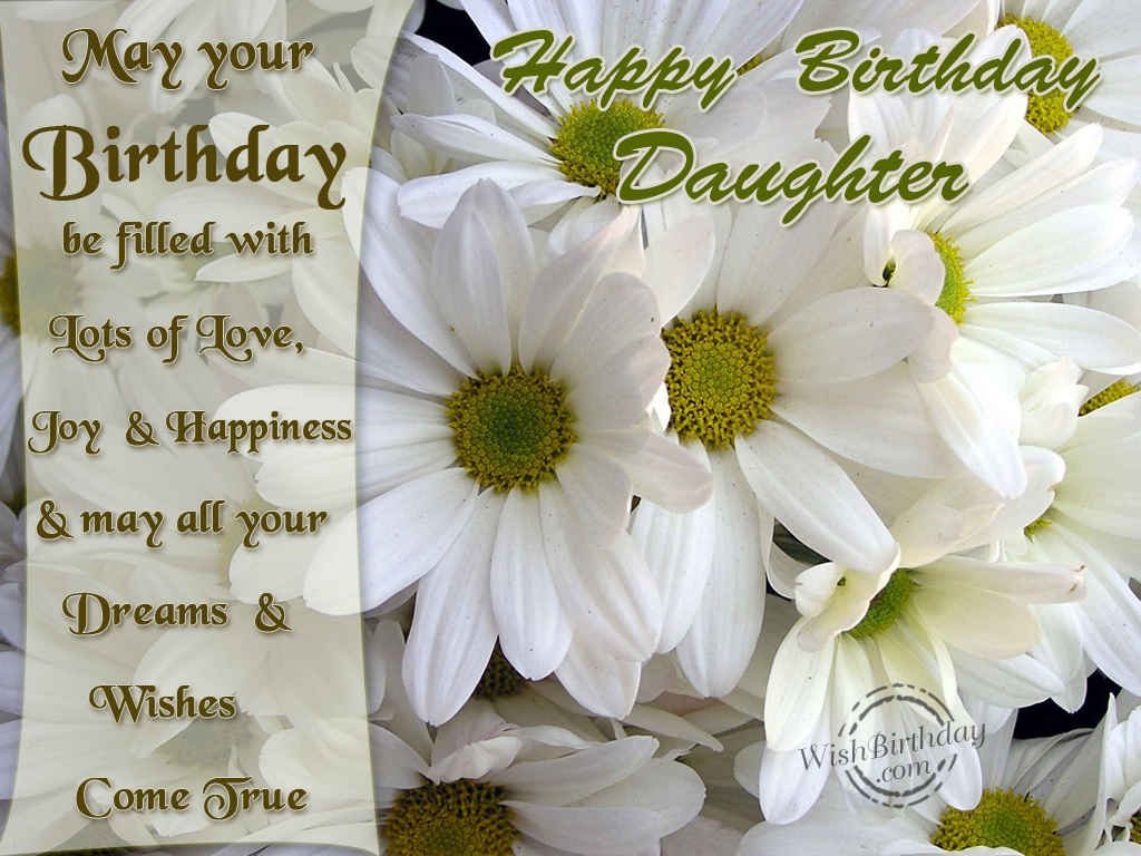 Happy Birthday Daughter - WishBirthday.com