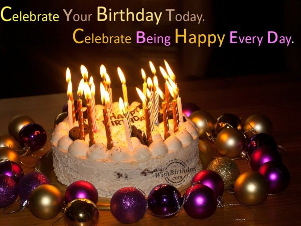 Celebrate your birthday today...