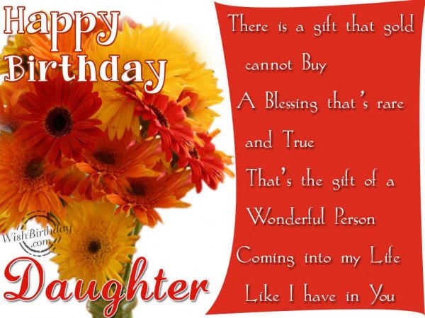 Happy Birthday Daughter