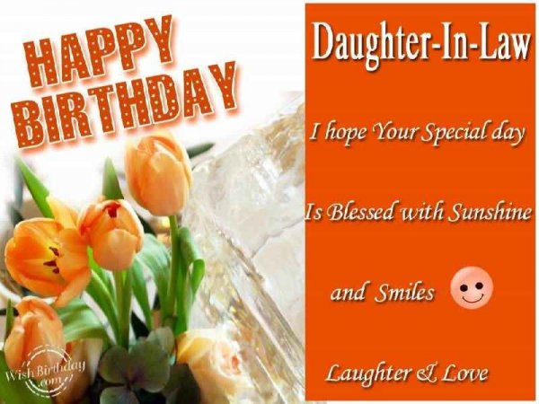 Happy Birthday Daughter-In-Law