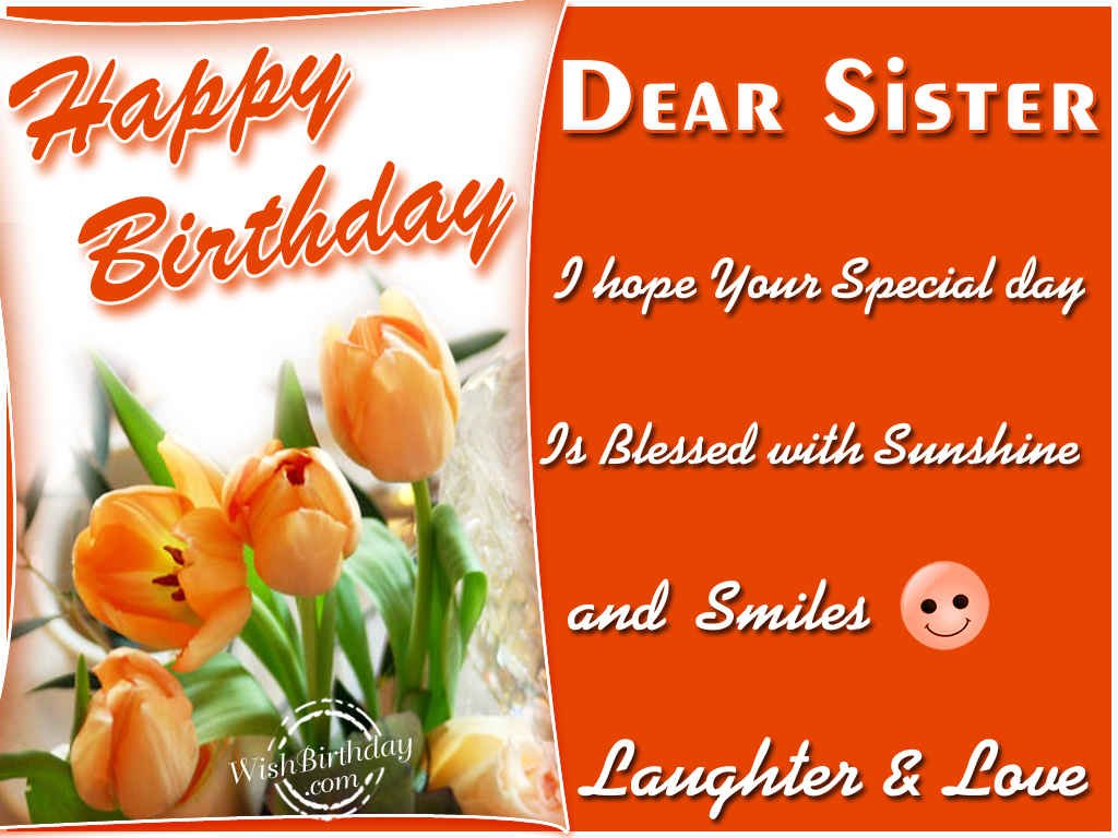 Happy Birthday Sister - Birthday Wishes, Happy Birthday Pictures