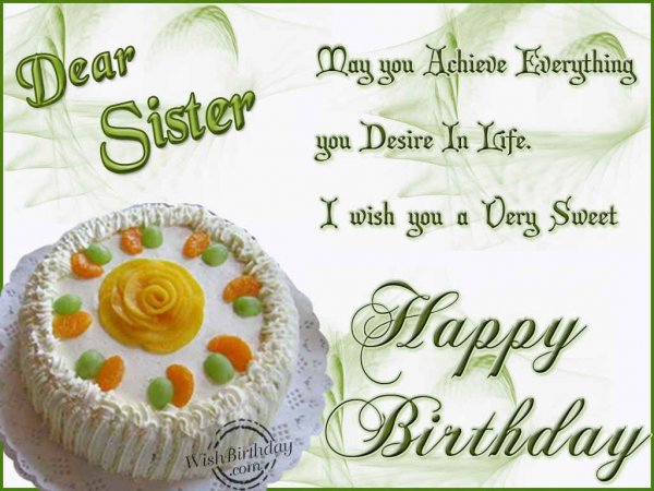 Happy Birthday Sister