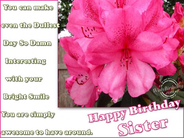 Wishing You A Very Happy Birthday Sister