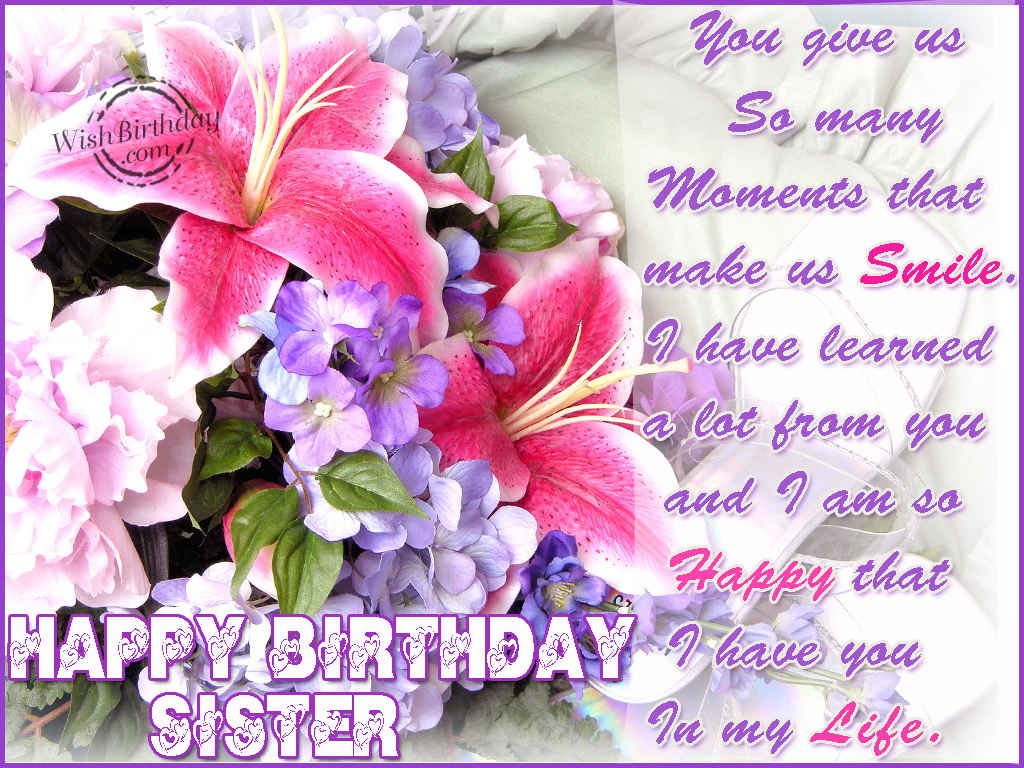 Happy Birthday Sister - Birthday Wishes, Happy Birthday Pictures