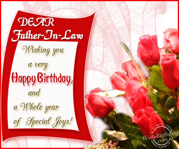 Wishing You A Very Happy Birthday Father In Law