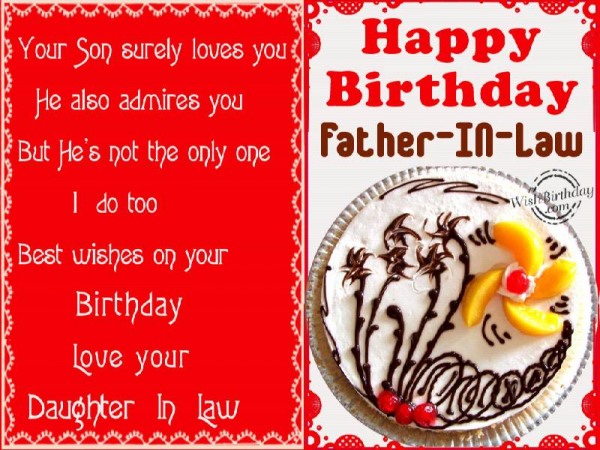 Birthday Wishes To Father-In-Law From Daughter-In-Law