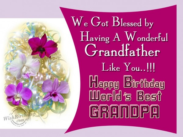 Happy Birthday World's Best Grandfather