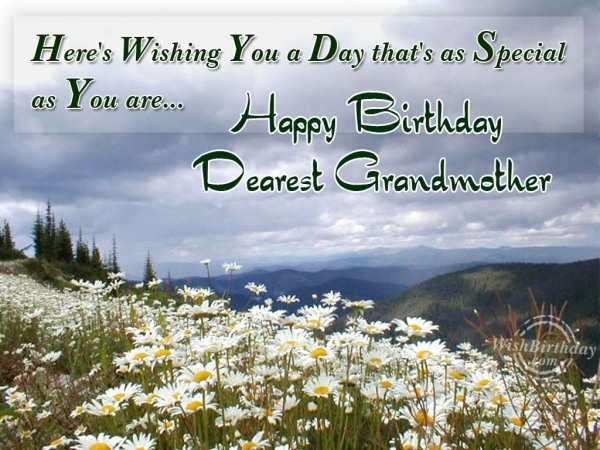 Wishing You Happy Birthday Dearest Grandmother
