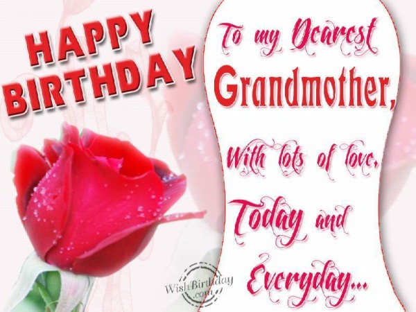 Happy Birthday To My Dearest Grandmother