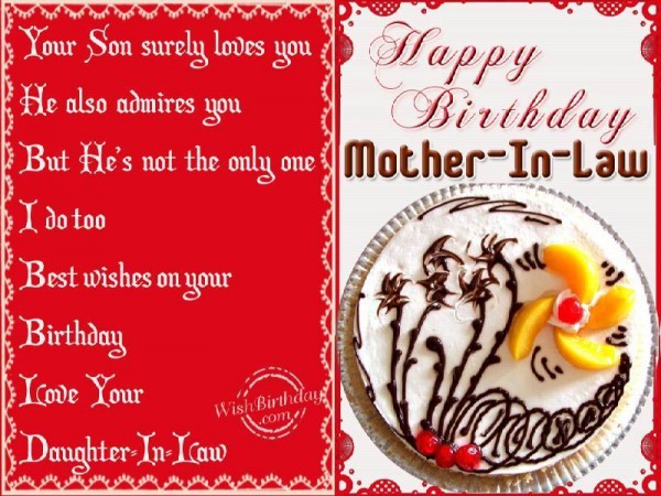 Birthday Wishes To Mother-in-law From Daughter-in-law