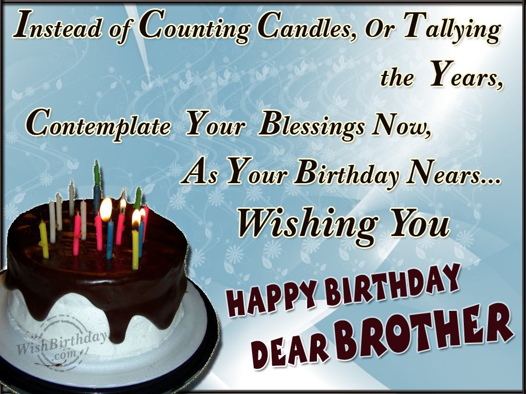 May God Bless You My Brother - Birthday Wishes, Happy Birthday ...