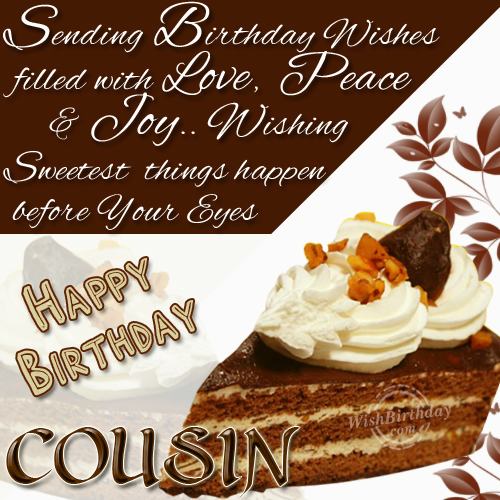 Happy Birthday Dear Cousin