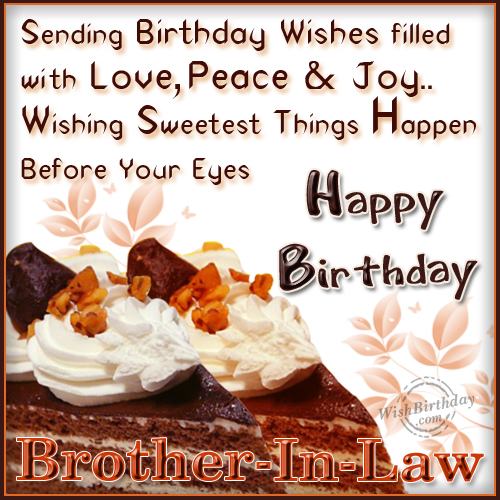 Wishing Happy Birthday To Caring Brother-in-law