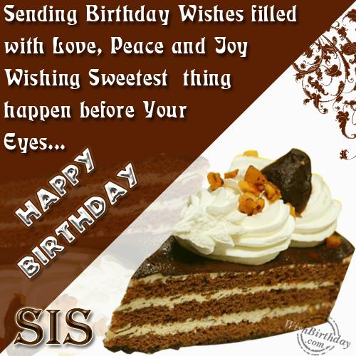 Happy Birthday My Loving Sister