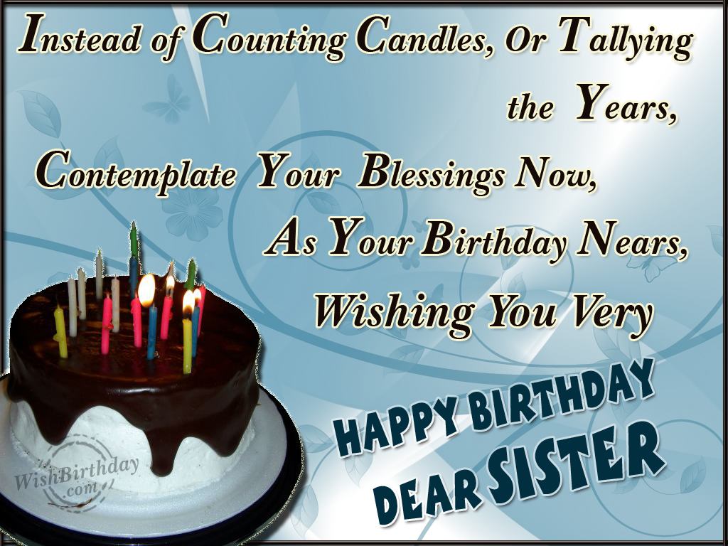 Wishing You Very Happy Birthday Dear Sister Birthday Wishes Happy Birthday Pictures