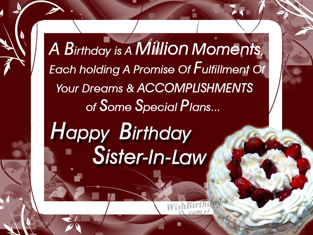 Happy Birthday Loving Sister-In-Law - Birthday Wishes, Happy ...