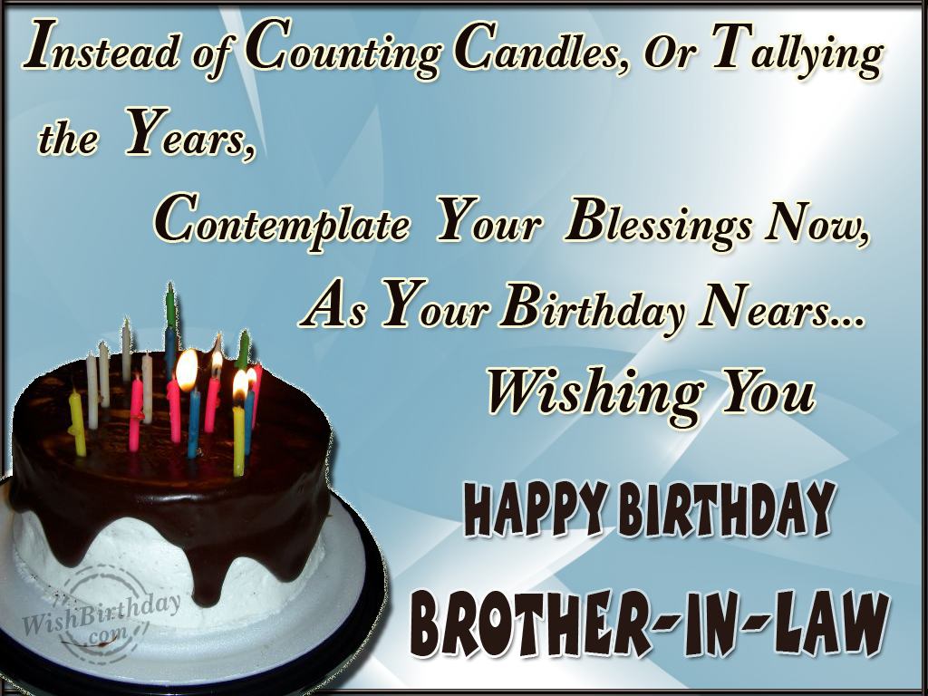 Many Happy Returns Of The Day Brother-In-Law - Birthday Wishes ...