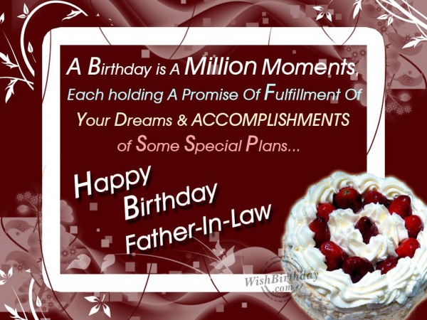 Wishing Happy Birthday To My Kind Hearted Father-in-Law