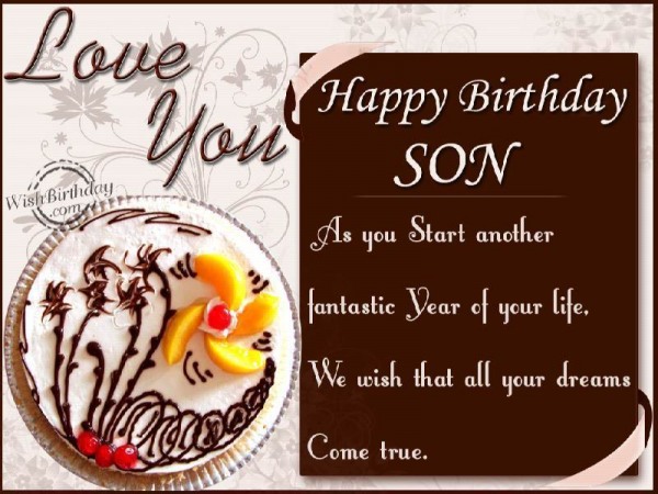 Birthday Wishes To Son From Parents