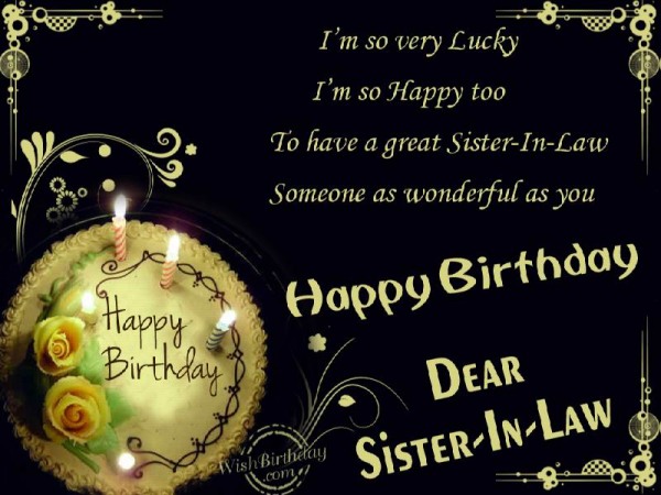 Happy Birthday Dear Sister-in-law