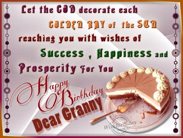 Birthday Wishes For Dearest Grandma