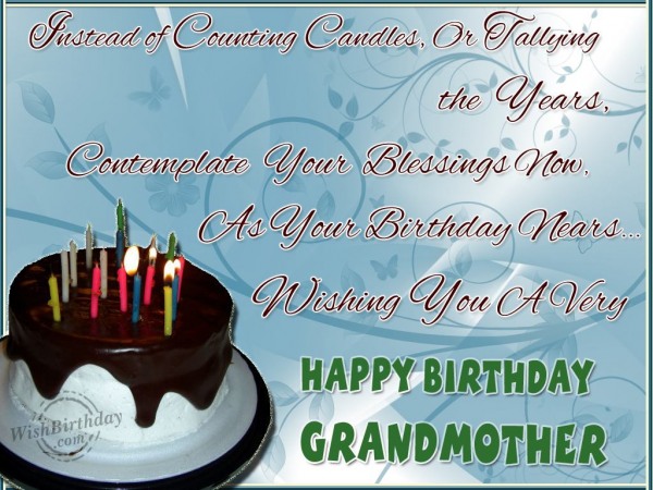 Many Happy Returns Of The Day To A Loveable Grandma