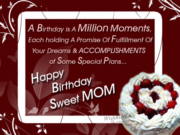 Happy Returns Of The Day To A Caring Mother