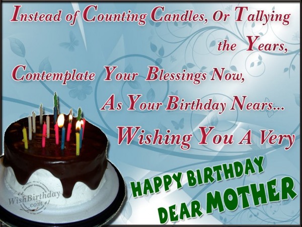Wishing Happy Birthday To A Dearest Mom