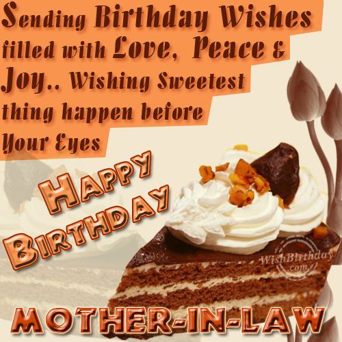 Wishing You Happy Birthday Dear Mother-in-law