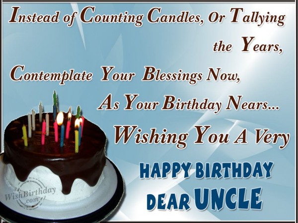 Happy Returns Of The Day To A Dear Uncle